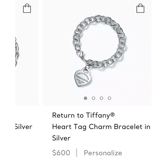 Tiffany & Co. blueish/greenish Enamel Return to Tiffany Heart Tag Bracelet - Picture 12 of 12